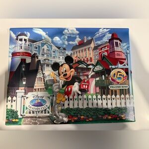 Disney 15th Anniversary Commemorative Print with Gold and Blue Accents